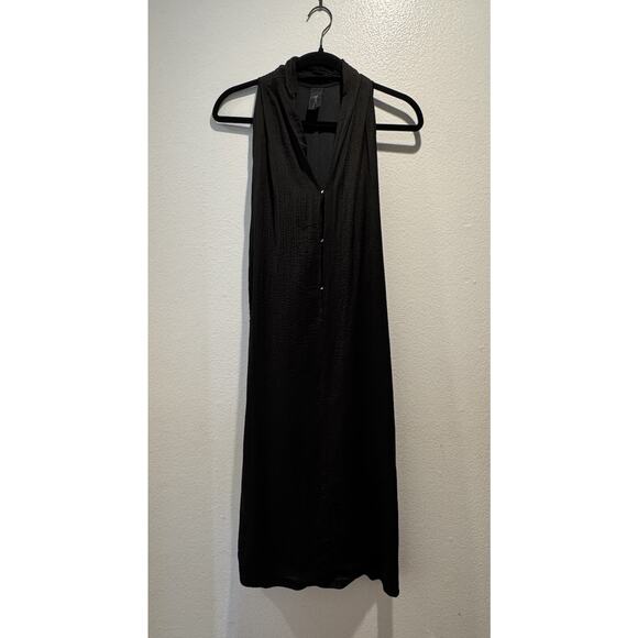 Zero + Maria Cornejo Dresses & Skirts - Zero + Maria Cornejo Women’s Size 4 Black Navy Textured Dress With Tie FLAWS